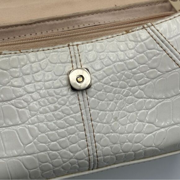 Liz Claiborne Faux Leather Crocodile Evening Bag Purse - Picture 9 of 16